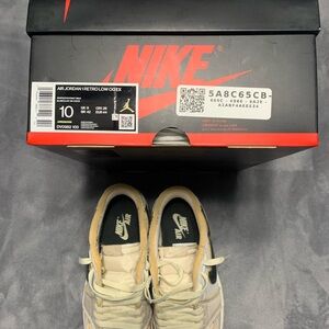Nike Air Jordan 1 Retro Low OG - Cream and Black